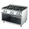 Gas Stove 6 Open Flames 700 On Open Cupboard - Gastro M
