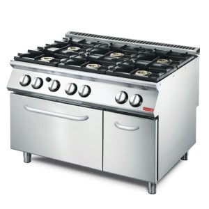Fourneau 6 Fuochi e Forno a Gas 700 - Gastro M