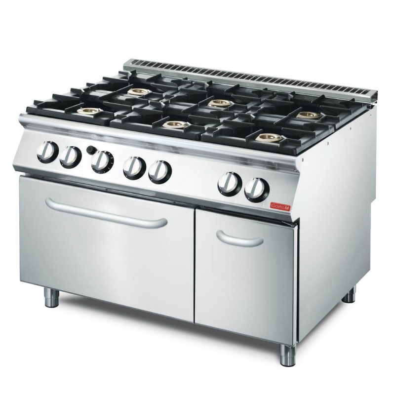 6-Burner Stove and Gas Oven 700 - Gastro M 6-Burner Stove and Gas Oven 700 - Gastro M