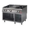 Gas Hotplate 700 With 4 Burners On Open Cupboard - Gastro M