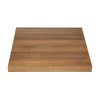 Piatto Tavolo Quadrato Effetto Legno Rovere Rustico - L 700mm - Bolero