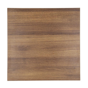 Piatto Tavolo Quadrato Effetto Legno Rovere Rustico - L 700mm - Bolero