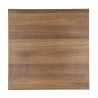 Piatto Tavolo Quadrato Effetto Legno Rovere Rustico - L 700mm - Bolero