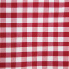 Nappe carrée à carreaux rouges en polyester 890 x 890mm - Mitre Essentials - Fourniresto