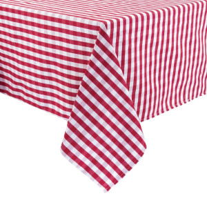 Nappe carrée à carreaux rouges en polyester 1320 x 1320mm - Mitre Essentials - Fourniresto