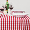 Square red checkered polyester tablecloth 1780 x 1780mm - Mitre Essentials - Fourniresto
