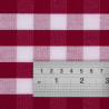 Square red checkered polyester tablecloth 1780 x 1780mm - Mitre Essentials - Fourniresto