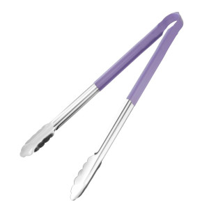 Pinza da servizio 405mm viola - Vogue - Fourniresto