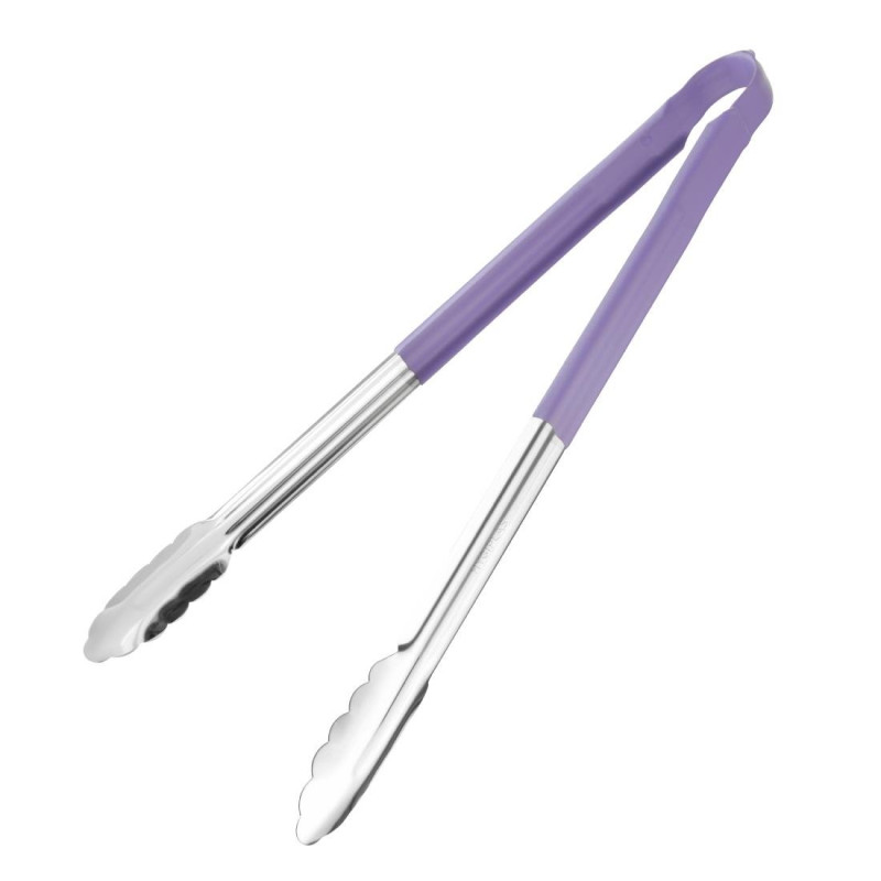 Pinza da servizio 405mm viola - Vogue - Fourniresto