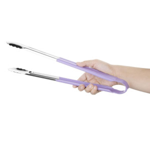 Pinza da servizio 405mm viola - Vogue - Fourniresto