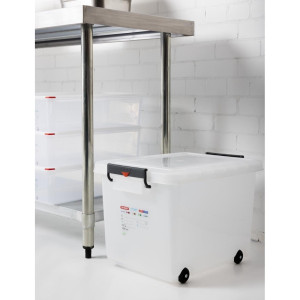 Contenitore Alimentare Mobile Con Coperchio 50L - Araven - Fourniresto