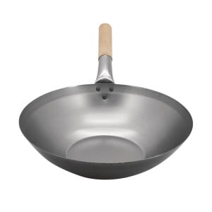 Wok in acciaio dolce - 33 cm - Vogue - Fourniresto