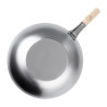 Wok in acciaio dolce - 35,6 cm - Vogue - Fourniresto