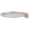 Oval stainless steel serving dish - 407mm - Olympia - Fourniresto