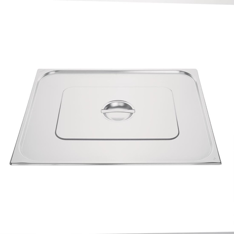 Couvercle en Inox Double - GN 2/1 Inox  - Vogue - Fourniresto