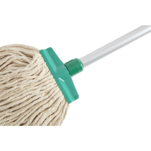 Broom mop head with green retaining band - Scot Young - Fourniresto