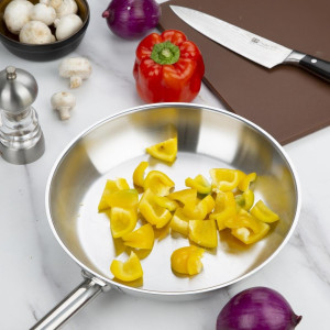 Padella a Induzione in Acciaio Inox - Ø 280 mm - Vogue