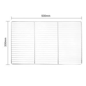 Griglia da Forno in Acciaio Inox - L 530 x P 330mm - Vogue