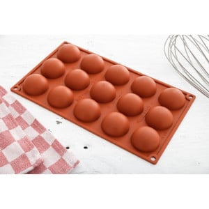 Stampo 15 Mezza Sfere in Silicone Formaflex - Pavoni