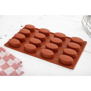 Moule 16 Ovales en Silicone Formaflex - GN 1/3 - Pavoni