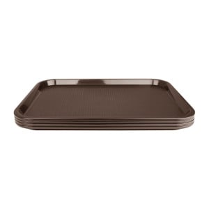 Plateau self-service 305 x 415mm marron - Olympia KRISTALLON - Fourniresto