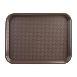 Plateau self-service marron 450 x 350mm - Olympia KRISTALLON - Fourniresto