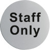 Segnaletica porta in acciaio inossidabile "Staff only" - FourniResto - Fourniresto