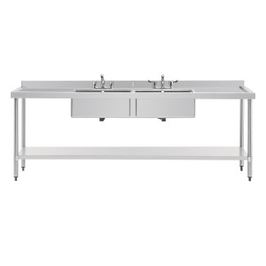 Lavello in Acciaio Inox - L 2400 x P 600 mm - Vogue