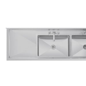Lavello in Acciaio Inox - L 2400 x P 600 mm - Vogue