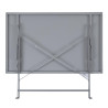 Tavolo da terrazza pieghevole grigio - 1100 x 700 mm - Bolero