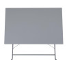 Folding Grey Terrace Table - 1100 x 700 mm - Bolero