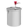 Distributore di Salsa a Pressione in Acciaio Inox - 5 L - Gastro M