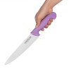 Coltello da cucina Hygiplas - Precisione 215mm, Manico Viola