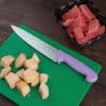 Coltello da cucina Hygiplas - Precisione 215mm, Manico Viola