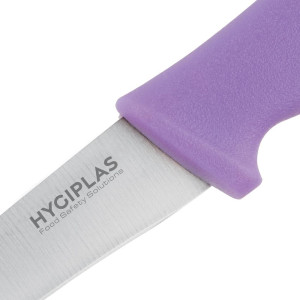 Coltello da cucina viola 90 mm Hygiplas: Precisione e comfort in cucina