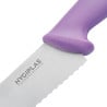 Coltello da pasticceria dentato viola 25 cm - Hygiplas - Resistente e pratico