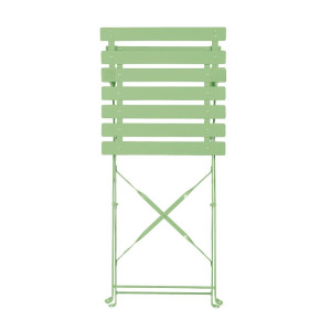 Folding Chairs Light Green Steel - Comfort and Durability