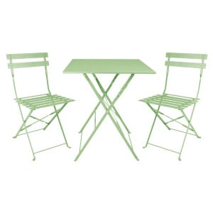 Sedie Pieghevoli Acciaio Verde Chiaro - Comfort e Durabilità