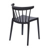 Anthracite Polypropylene Chairs - Set of 4: Elegant design and lasting comfort