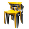 Sedie in Polipropilene Antracite - Set di 4: Design elegante e comfort duraturo