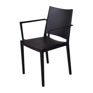Sedie PP Impilabili Firenze Nere - Set di 4, Qualità ed Eleganza da Nisbets.