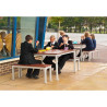 Banc Esterno Imitazione Legno di Noce 1050 mm Gopak CK814