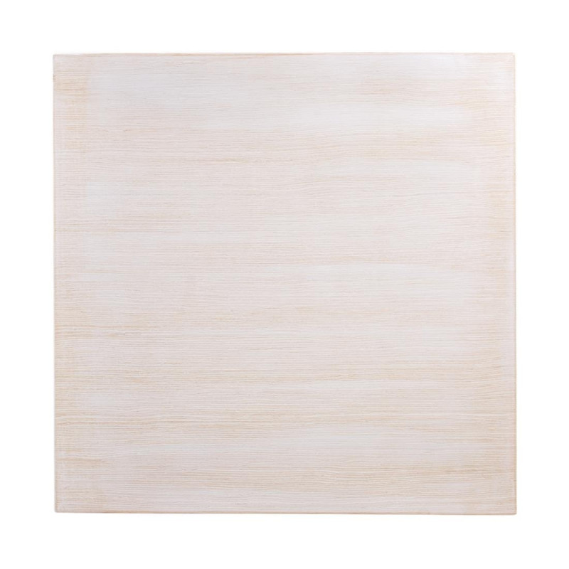 Piano del Tavolo Quadrato Pre-forato Vintage Bianco 700 mm Bolero - Legno di vimini di alta qualità Piano del Tavolo Quadrato Pre-forato Vintage Bianco 700 mm Bolero - Legno di vimini di alta qualità