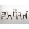 Sedie Bistrot Legno Curvato Finitura Noce. Fascino e Comfort per il Tuo Ristorante.
