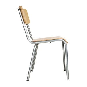 Sedia in Legno Zincato - Set di 4 Bolero