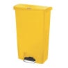 Pattumiera a Pedale Frontale Larga Gialla 68 L Rubbermaid: Igiene impeccabile e praticità professionale