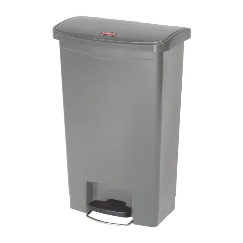 Pattumiera a Pedale Frontale Grigia 50L - Igienica & Pratica | Rubbermaid Pattumiera a Pedale Frontale Grigia 50L - Igienica & Pratica | Rubbermaid