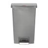 Pattumiera a Pedale Frontale Grigia 50L - Igienica & Pratica | Rubbermaid