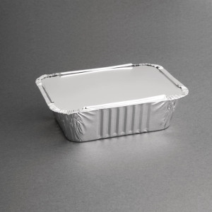 Waxed Lids Aluminum Trays 450ml - Pack of 500 Efficient and Eco-friendly