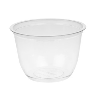 Pots Transparents PET Recyclables 227 ml - Mettez en valeur vos créations culinaires!